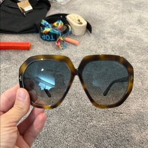 Tom Ford Brown Aviator Sunglasses with Double Bridge